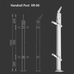 Od nehrđajućeg čelika ograde post