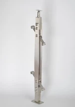 Ograde za stepenice od nehrđajućeg čelika sa staklom