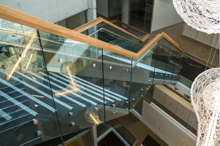 Staircase Railing With Glass